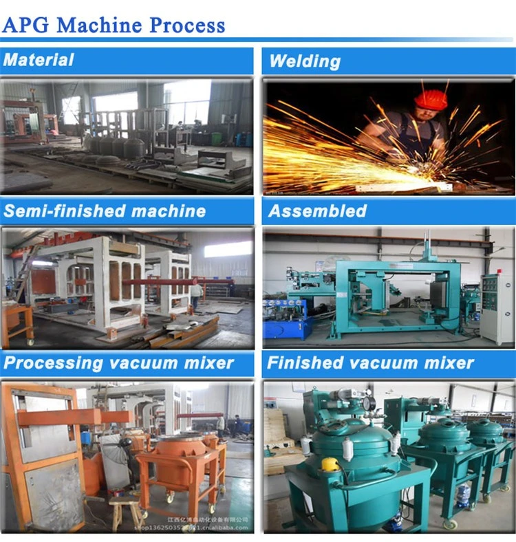 Epoxy reçinesi için karıştırıcı ile APG Klamping Makinelerinin tasarımı 6