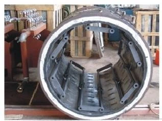 Kuru tip transformatörler gibi elektrik yalıtımları için kalıpları ile döküm makinesi 0