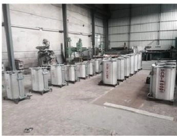 Kuru tip transformatörler gibi elektrik yalıtımları için kalıpları ile döküm makinesi 3